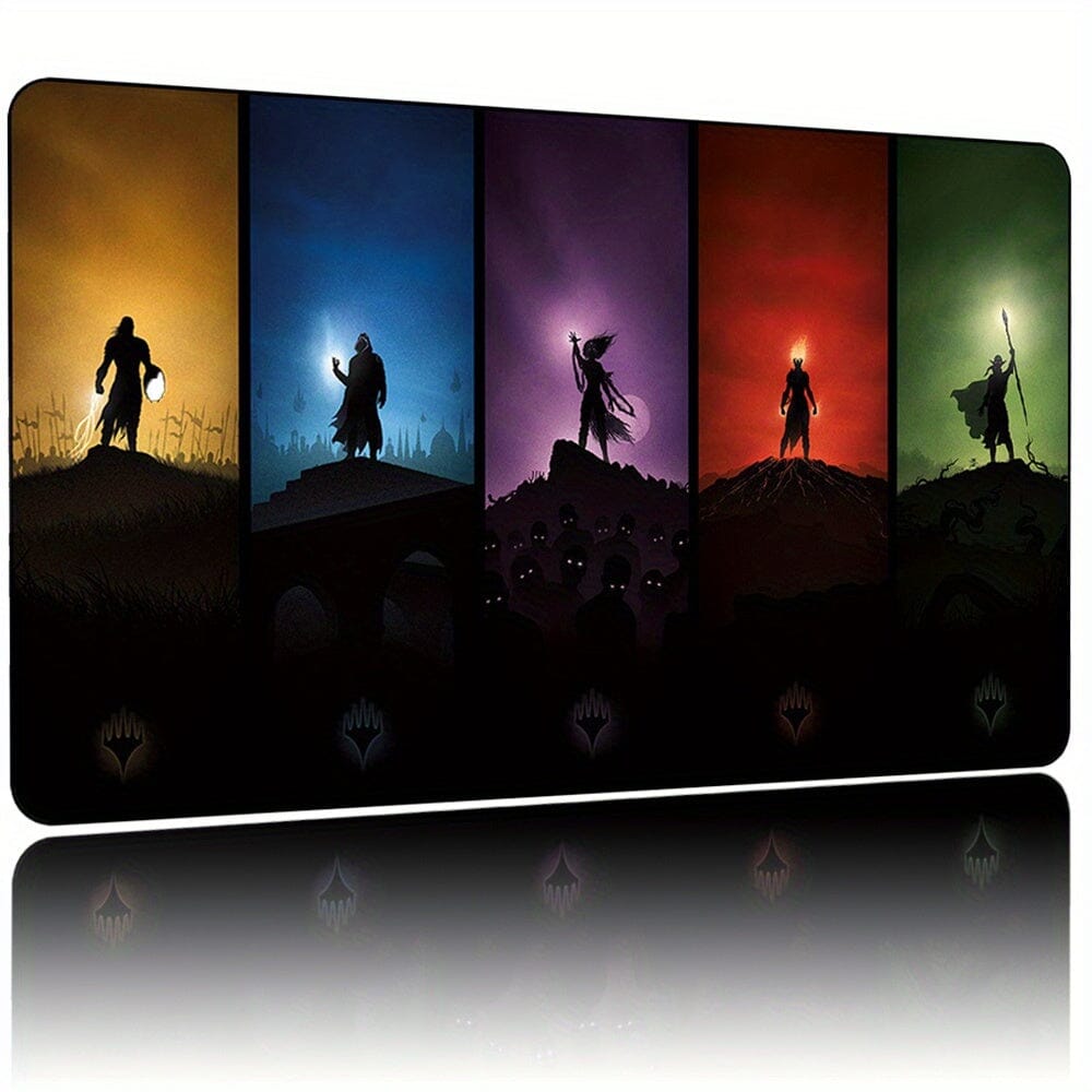 TCG Playmat, Non-Slip Rubber Gaming Table Mat with Smooth Texture & Magic Artwork, Compatible for Magic Cards, Durable Surface for MTG Decks Tournaments Casual Play, Magic Originals-1