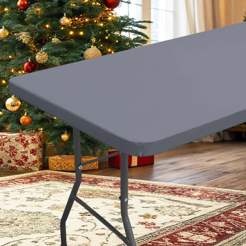 Rectangle Table/Gaming Table Covers Polyester Elastic Fitted Table Protector Waterproof-18