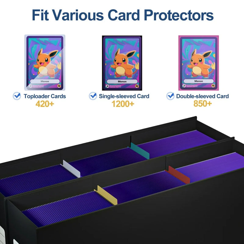 Card Binder with 9 Pocket Trading Card Album Display Binder 360 Side Loading Pocket Holder for TCG Yugioh MTG Game Card Book-37