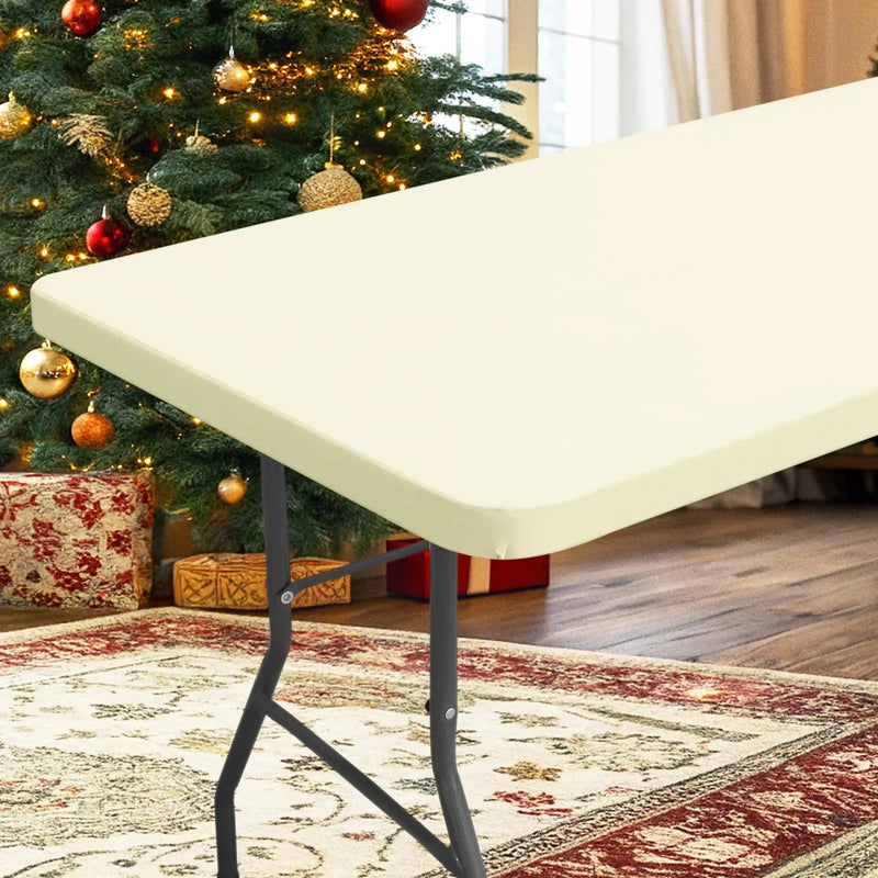 Rectangle Table/Gaming Table Covers Polyester Elastic Fitted Table Protector Waterproof-36