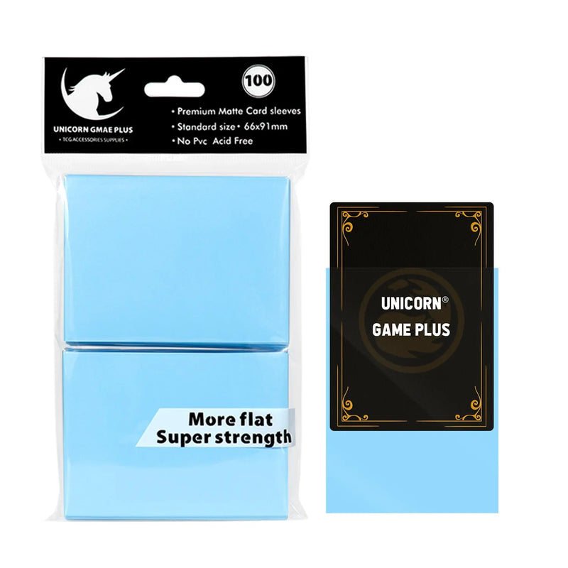 100PCS Matte Standard Size Card Sleeves 66x91mm TCG Trading Cards Protector For Tarot Shield Board Games Magical Cover PKM-26