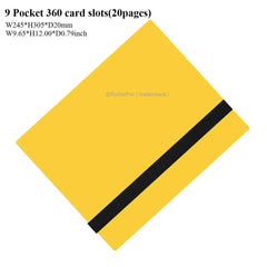 Card Binder with 9 Pocket Trading Card Album Display Binder 360 Side Loading Pocket Holder for TCG Yugioh MTG Game Card Book-9
