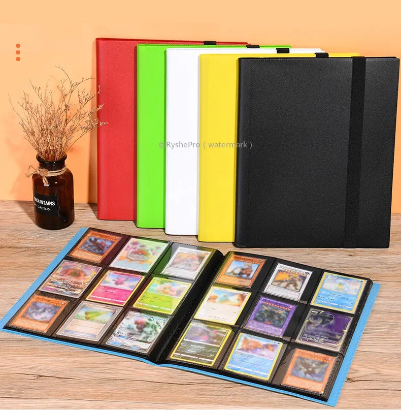 Card Binder with 9 Pocket Trading Card Album Display Binder 360 Side Loading Pocket Holder for TCG Yugioh MTG Game Card Book-11