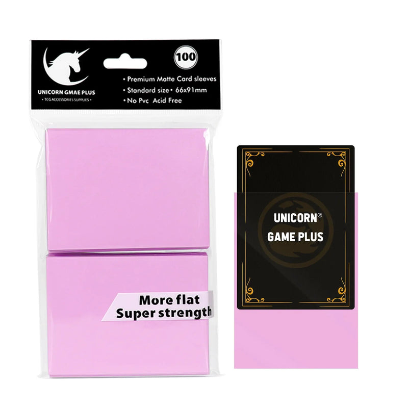 100PCS Matte Standard Size Card Sleeves 66x91mm TCG Trading Cards Protector For Tarot Shield Board Games Magical Cover PKM-32