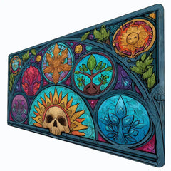Mysterious natural element Magic Card Gaming Mats with zone mtg playmat desk mat Commander Playmat suitable for game gathering-1