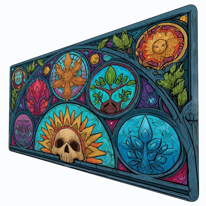 Mysterious natural element Magic Card Gaming Mats with zone mtg playmat desk mat Commander Playmat suitable for game gathering-1