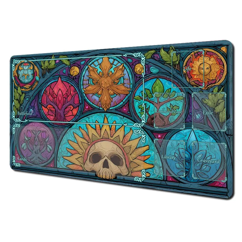 Mysterious natural element Magic Card Gaming Mats with zone mtg playmat desk mat Commander Playmat suitable for game gathering-7