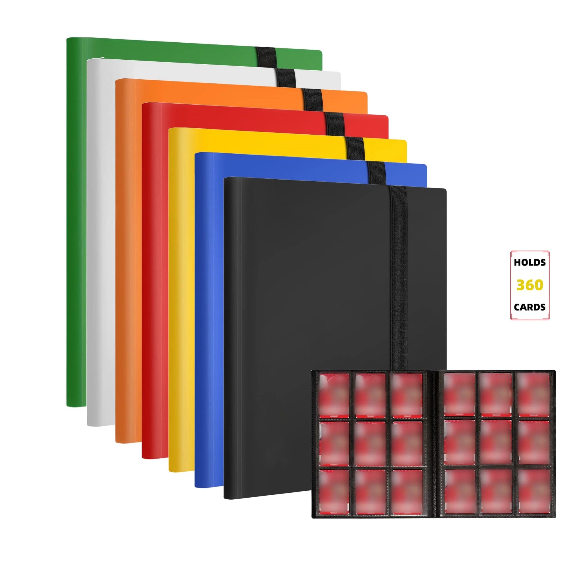 9 Pocket Trading Card Album Folder - 360 Side Loading Pocket Binder for Game Cards & Sports Cards-1