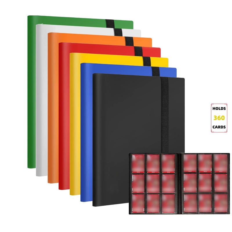 9 Pocket Trading Card Album Folder - 360 Side Loading Pocket Binder for Game Cards & Sports Cards-1