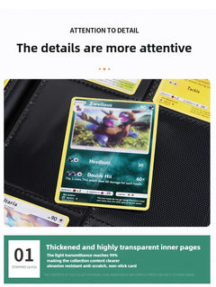 Card Binder with 9 Pocket Trading Card Album Display Binder 360 Side Loading Pocket Holder for TCG Yugioh MTG Game Card Book-20