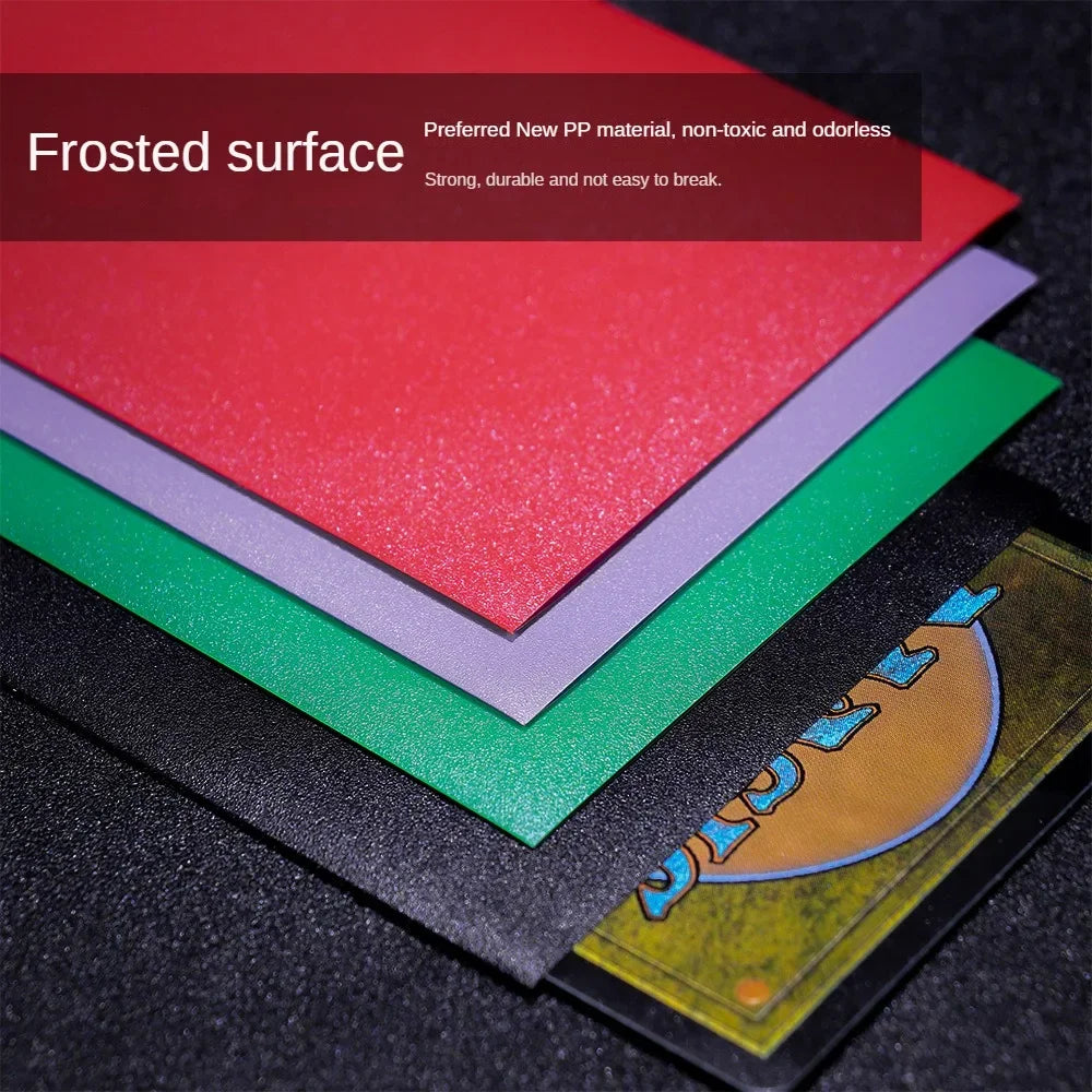 100PCS Matte Standard Size Card Sleeves 66x91mm TCG Trading Cards Protector For Tarot Shield Board Games Magical Cover PKM-4