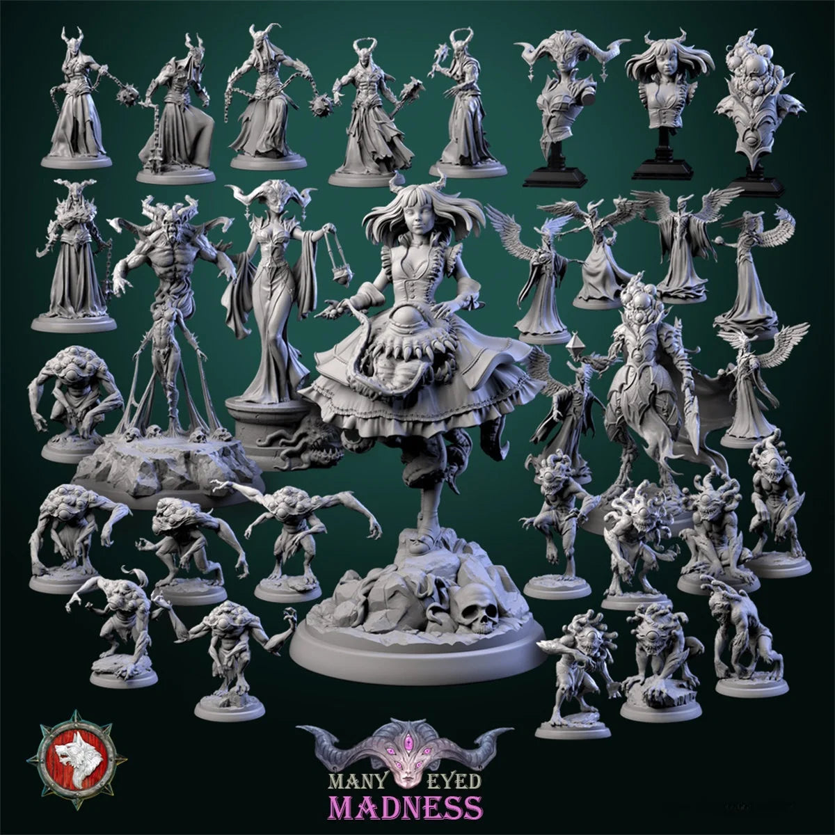 Bloodthirs Baron Executioner Blindman DND Tabletop Game Ch Piece Model Role-plang Game Collectible Static Figure-1