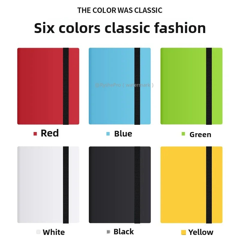 Card Binder with 9 Pocket Trading Card Album Display Binder 360 Side Loading Pocket Holder for TCG Yugioh MTG Game Card Book-6