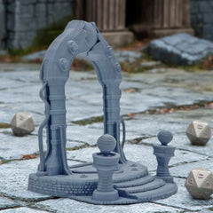 Ancient Portal Miniature Terrain For Tabletop Gaming/D&D/RPG Terrain Scenery Carved Stone Portal-16