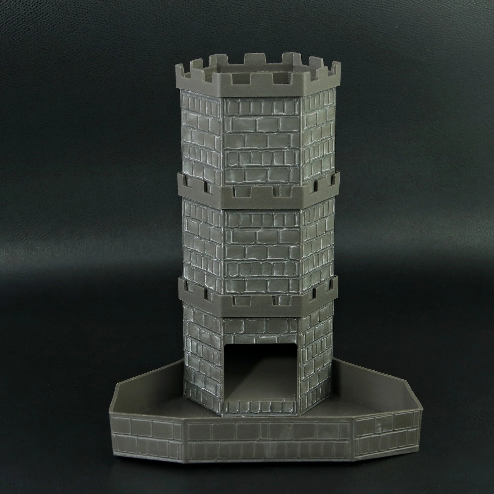 Dice Tower with Bricks Castle Pattern - Ideal for D&D Game RPG and Tabletop Gaming with Dice Rolling Tray-8