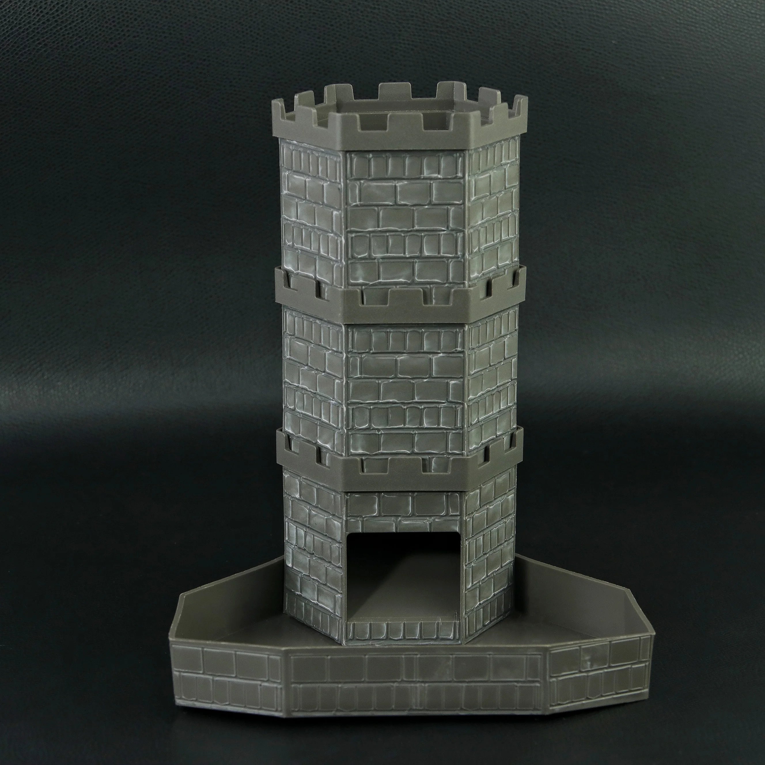Dice Tower with Bricks Castle Pattern - Ideal for D&D Game RPG and Tabletop Gaming with Dice Rolling Tray-8