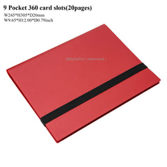 Card Binder with 9 Pocket Trading Card Album Display Binder 360 Side Loading Pocket Holder for TCG Yugioh MTG Game Card Book-46