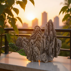 4Pcs Miniature Rockery Safe Material Simulation Rockery Garden Decoration Bonsai Flowerpot Fish Tank Ornament Landscape Mountain-6