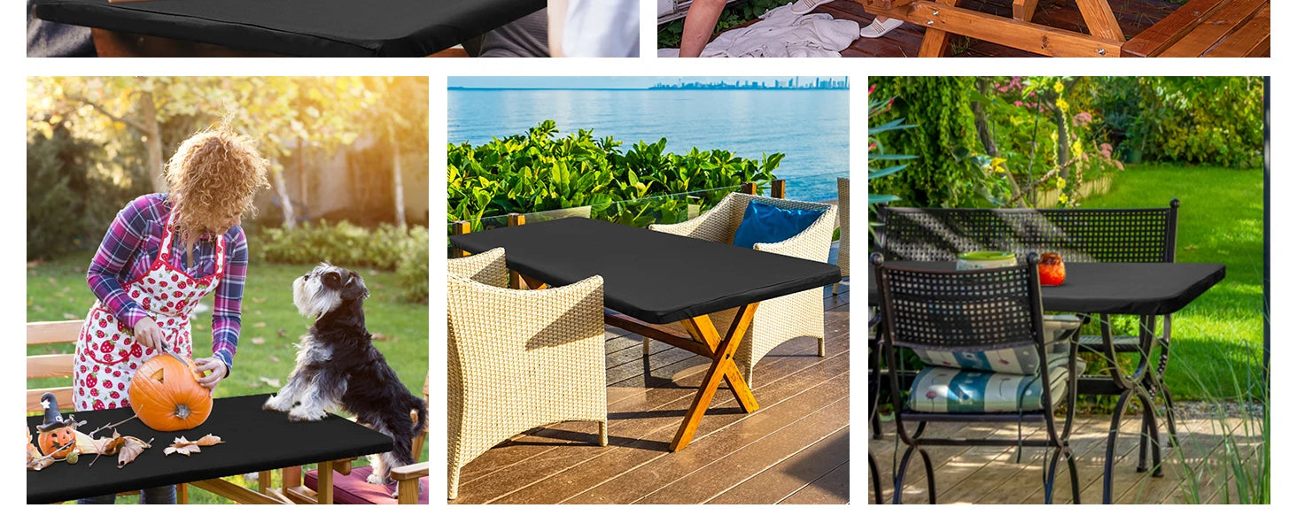 Rectangle Table/Gaming Table Covers Polyester Elastic Fitted Table Protector Waterproof-9