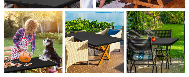 Rectangle Table/Gaming Table Covers Polyester Elastic Fitted Table Protector Waterproof-9