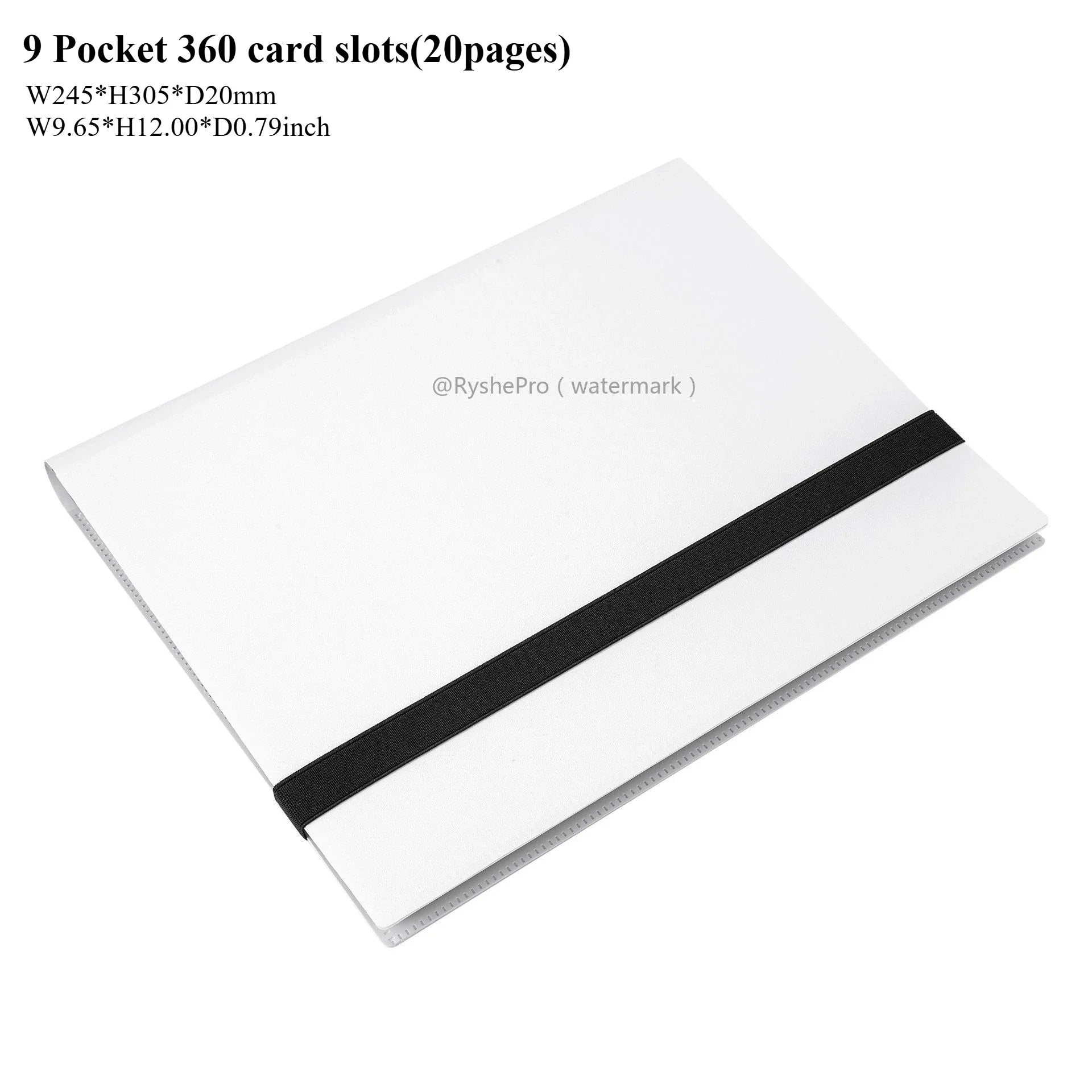 Card Binder with 9 Pocket Trading Card Album Display Binder 360 Side Loading Pocket Holder for TCG Yugioh MTG Game Card Book-44