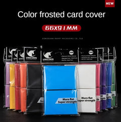 100PCS Matte Standard Size Card Sleeves 66x91mm TCG Trading Cards Protector For Tarot Shield Board Games Magical Cover PKM-7