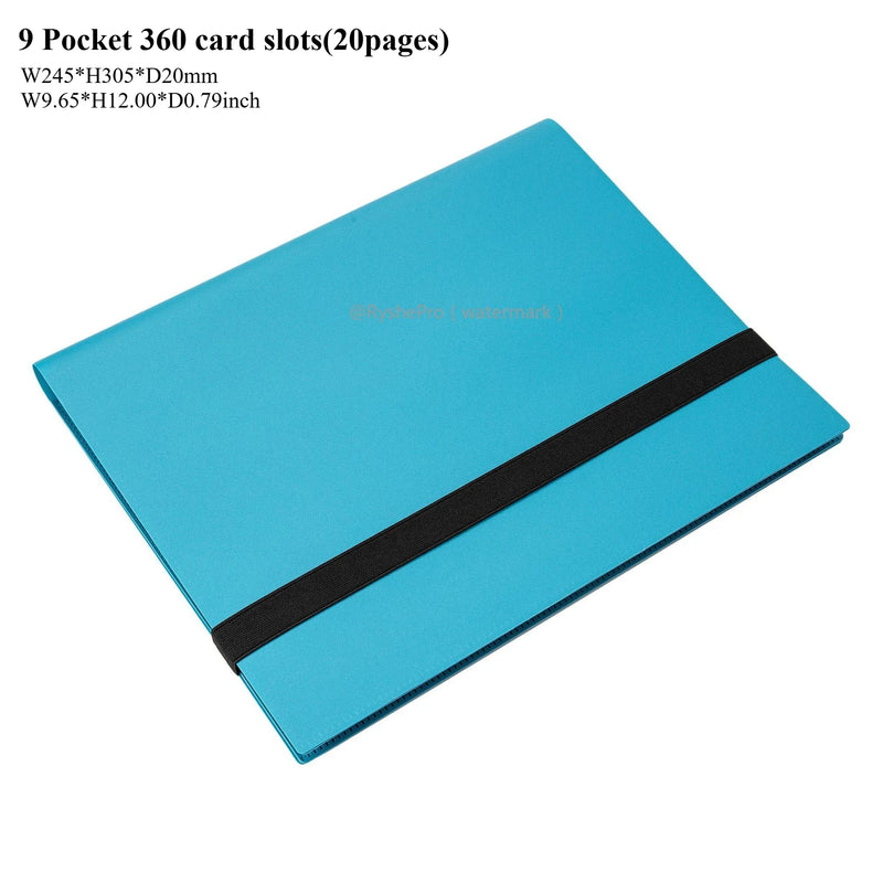 Card Binder with 9 Pocket Trading Card Album Display Binder 360 Side Loading Pocket Holder for TCG Yugioh MTG Game Card Book-41