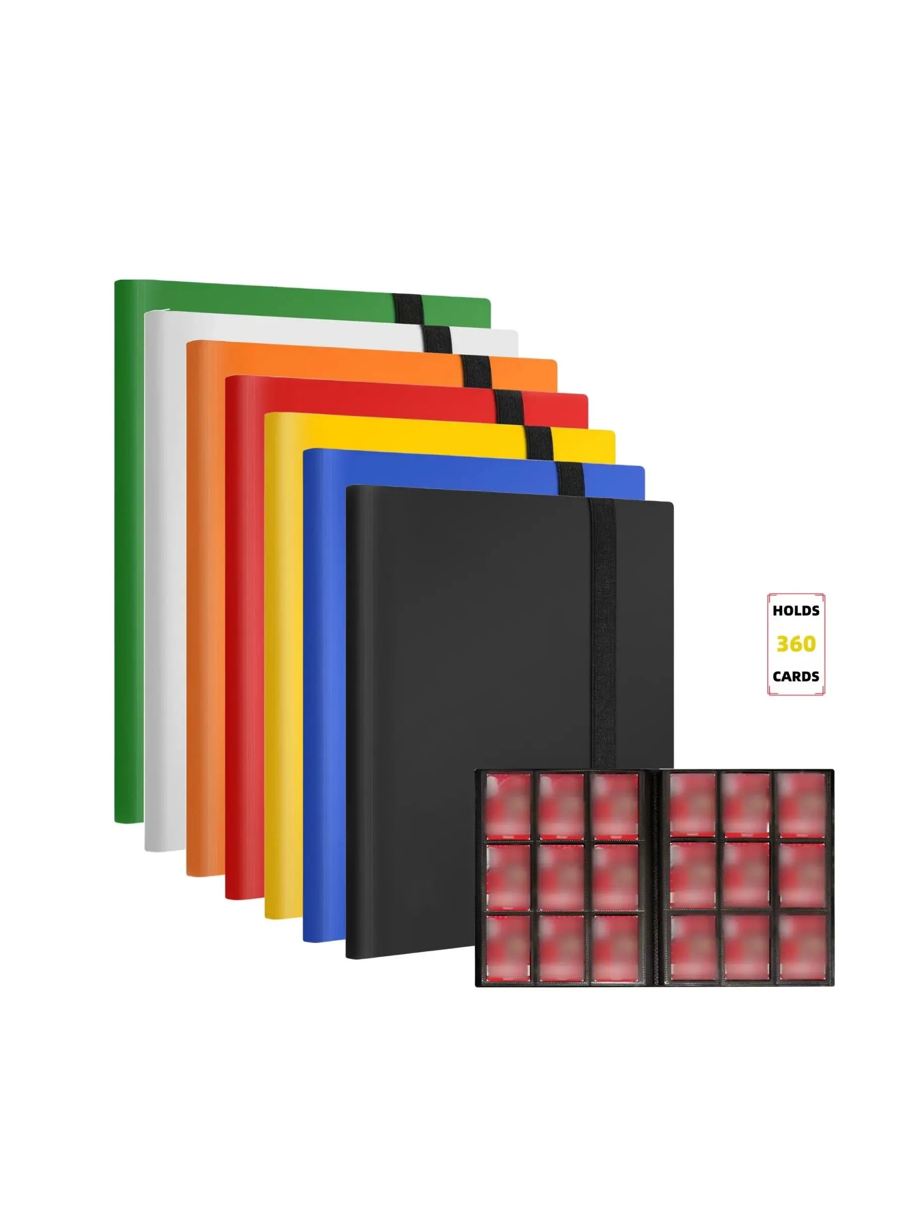9 Pocket Trading Card Album Folder - 360 Side Loading Pocket Binder for Game Cards & Sports Cards-8