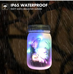 Solar Fairy Butterfly String Lights Garden Fairy Lanterns Gift for Birthday Outdoor Night Lights LED Waterproof Mason Jar Lights-11