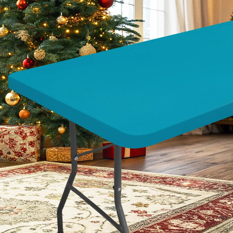 Rectangle Table/Gaming Table Covers Polyester Elastic Fitted Table Protector Waterproof-39