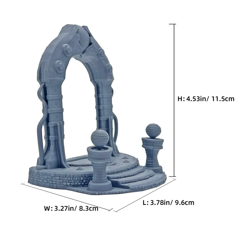 Ancient Portal Miniature Terrain For Tabletop Gaming/D&D/RPG Terrain Scenery Carved Stone Portal-8