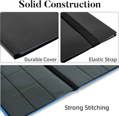 9 Pocket Trading Card Album Folder - 360 Side Loading Pocket Binder for Game Cards & Sports Cards-3