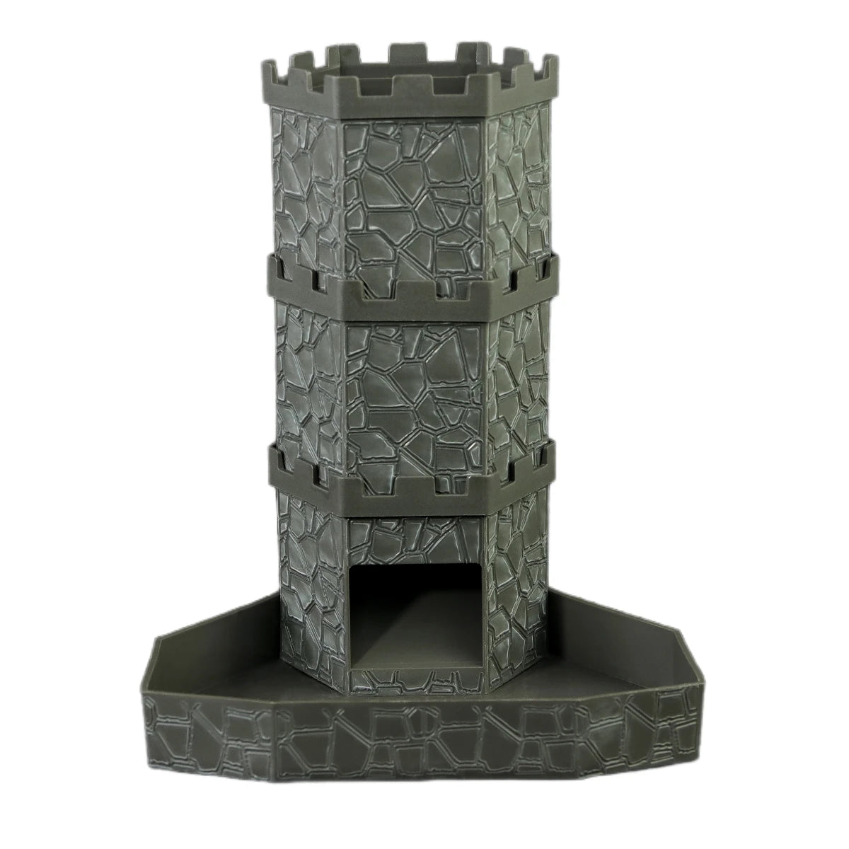 Dice Tower with Bricks Castle Pattern - Ideal for D&D Game RPG and Tabletop Gaming with Dice Rolling Tray-16