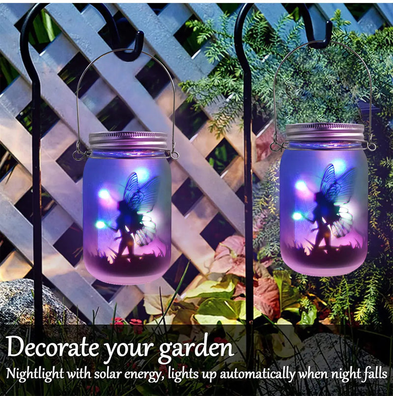 Solar Fairy Butterfly String Lights Garden Fairy Lanterns Gift for Birthday Outdoor Night Lights LED Waterproof Mason Jar Lights-14