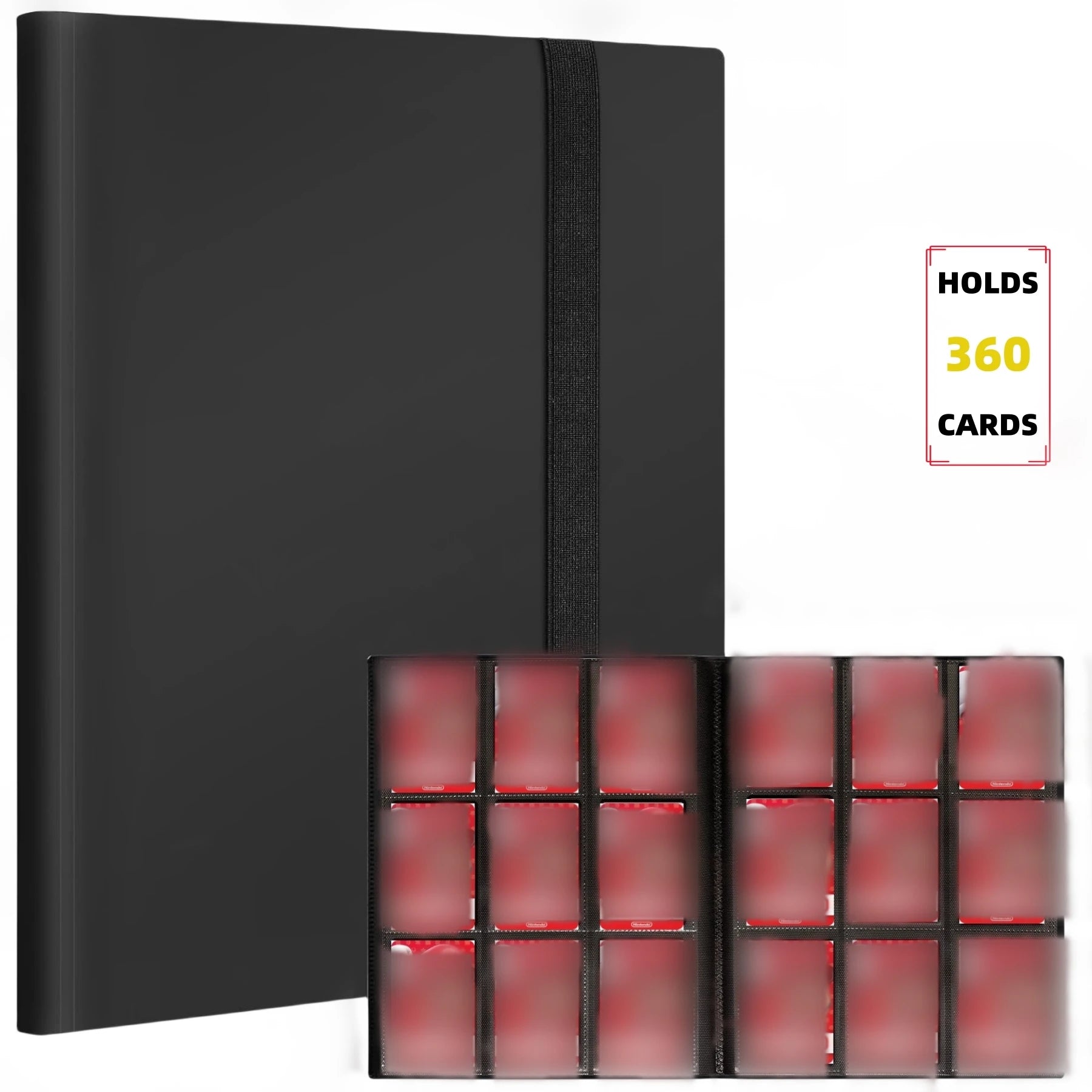 9 Pocket Trading Card Album Folder - 360 Side Loading Pocket Binder for Game Cards & Sports Cards-10