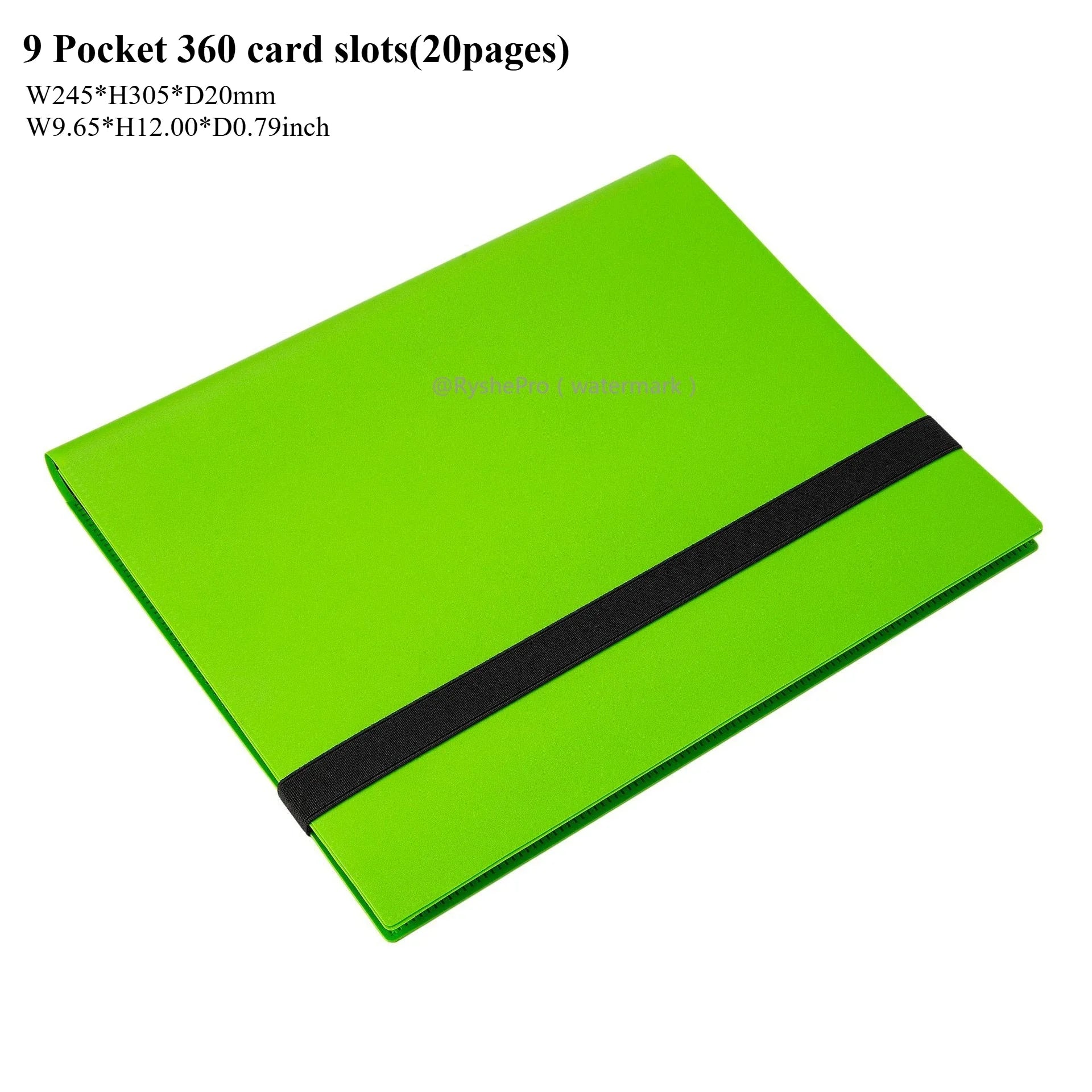 Card Binder with 9 Pocket Trading Card Album Display Binder 360 Side Loading Pocket Holder for TCG Yugioh MTG Game Card Book-45