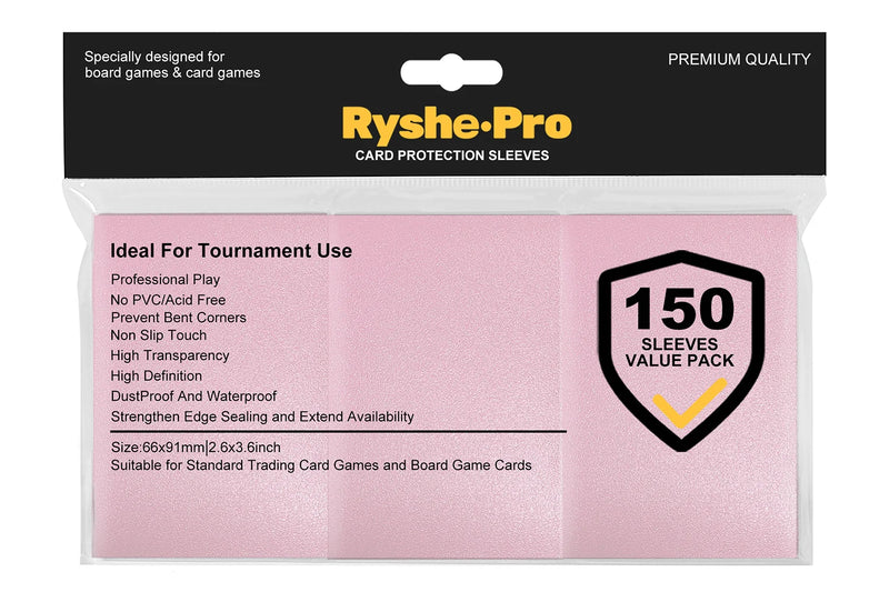 100PCS Matte Standard Size Card Sleeves 66x91mm TCG Trading Cards Protector For Tarot Shield Board Games Magical Cover PKM-25