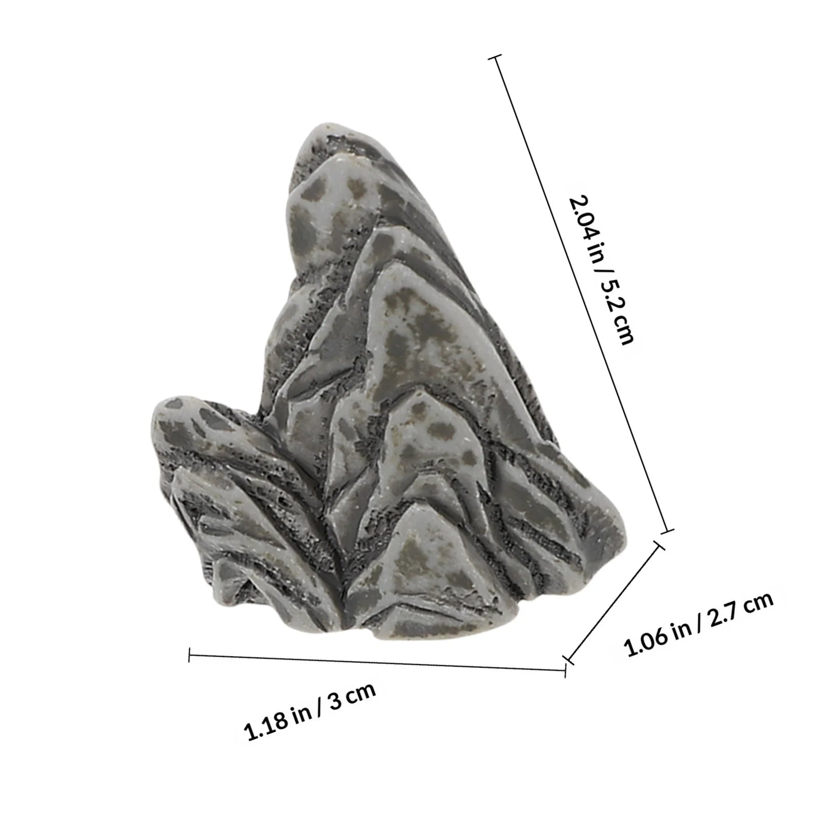 4Pcs Miniature Rockery Safe Material Simulation Rockery Garden Decoration Bonsai Flowerpot Fish Tank Ornament Landscape Mountain-3