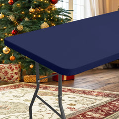 Rectangle Table/Gaming Table Covers Polyester Elastic Fitted Table Protector Waterproof-34