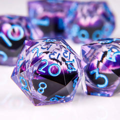 DND Dragon Eye Dice Liquid Core Dice Set Resin D&D/TCG-19