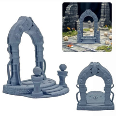 Ancient Portal Miniature Terrain For Tabletop Gaming/D&D/RPG Terrain Scenery Carved Stone Portal-1