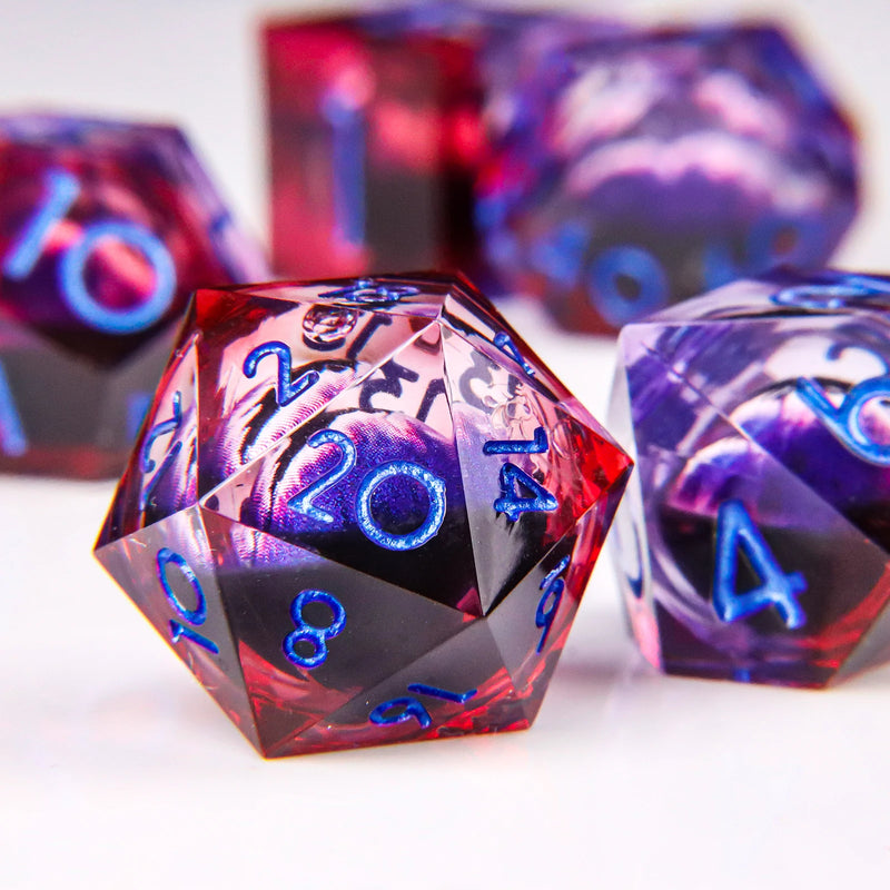 DND Dragon Eye Dice Liquid Core Dice Set Resin D&D/TCG-3