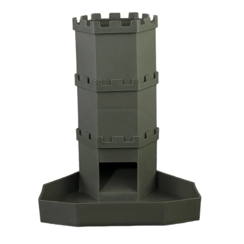 Dice Tower with Bricks Castle Pattern - Ideal for D&D Game RPG and Tabletop Gaming with Dice Rolling Tray-15