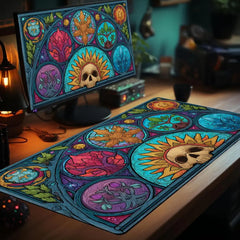 Mysterious natural element Magic Card Gaming Mats with zone mtg playmat desk mat Commander Playmat suitable for game gathering-3