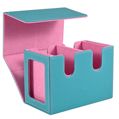Card Deck Box with 2 Commander Display, Double Deck Box for 140+ Single Sleeved Cards, Fits for TCG CCG Magic Cards-10