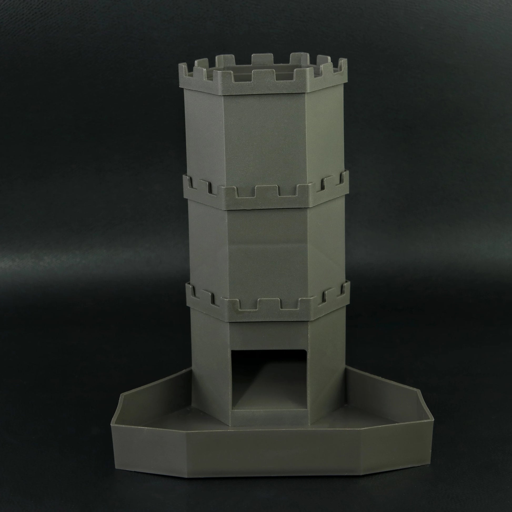 Dice Tower with Bricks Castle Pattern - Ideal for D&D Game RPG and Tabletop Gaming with Dice Rolling Tray-4