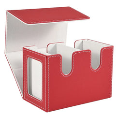 Card Deck Box with 2 Commander Display, Double Deck Box for 140+ Single Sleeved Cards, Fits for TCG CCG Magic Cards-14
