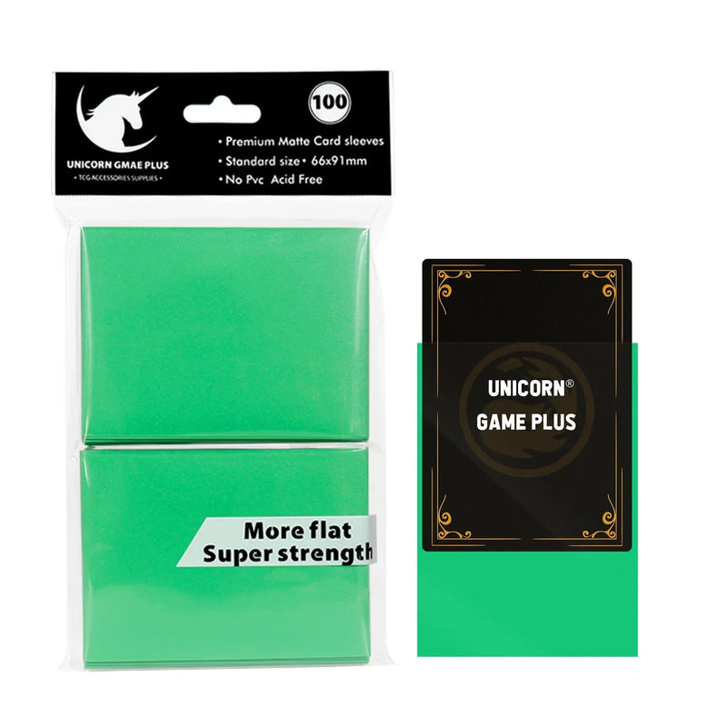 100PCS Matte Standard Size Card Sleeves 66x91mm TCG Trading Cards Protector For Tarot Shield Board Games Magical Cover PKM-21