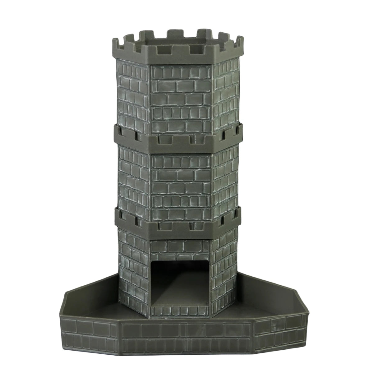 Dice Tower with Bricks Castle Pattern - Ideal for D&D Game RPG and Tabletop Gaming with Dice Rolling Tray-14