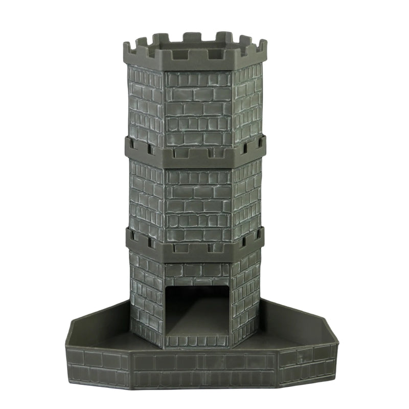 Dice Tower with Bricks Castle Pattern - Ideal for D&D Game RPG and Tabletop Gaming with Dice Rolling Tray-14
